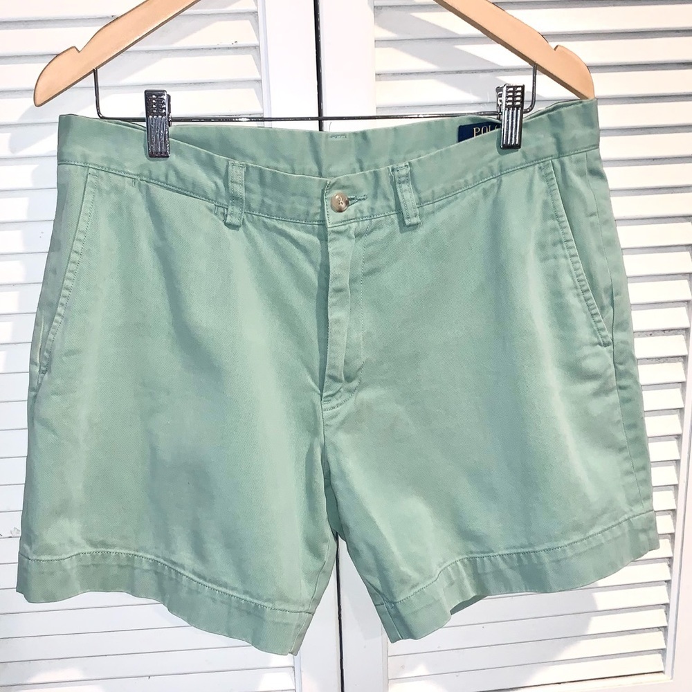 Ralph Lauren Shorts Green Classic Fit 6”Nonstretch Chino 34